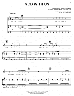 page one of God With Us (Piano, Vocal & Guitar Chords (Right-Hand Melody))