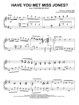 page one of Have You Met Miss Jones? (Piano Solo)