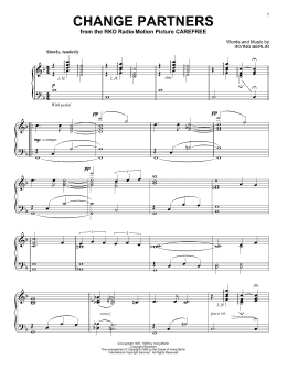 page one of Change Partners (Piano Solo)