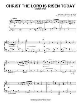 page one of Christ The Lord Is Risen Today (Piano Solo)