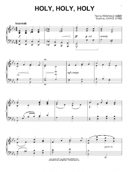 page one of Holy, Holy, Holy (Piano Solo)