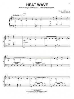 page one of Heat Wave (Piano Solo)