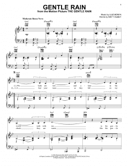 page one of Gentle Rain (Piano, Vocal & Guitar Chords (Right-Hand Melody))