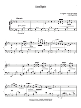 page one of Starlight (Piano Solo)