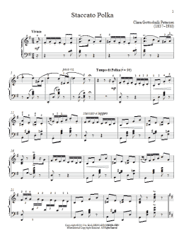 page one of Staccato Polka (Piano Solo)