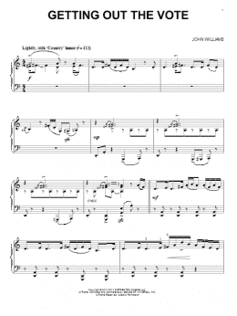 page one of Getting Out The Vote (Piano Solo)