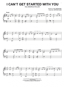 page one of I Can't Get Started With You (Piano Solo)