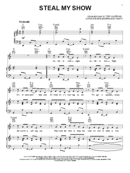 page one of Steal My Show (Piano, Vocal & Guitar Chords (Right-Hand Melody))