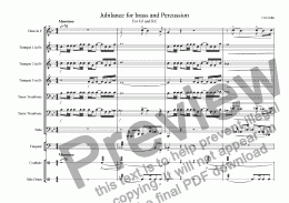 page one of Jubilance for Brass and Percussion