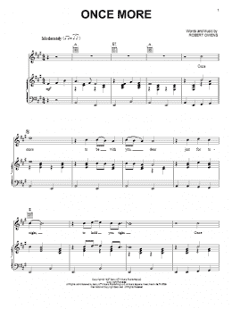 page one of Once More (Piano, Vocal & Guitar Chords (Right-Hand Melody))