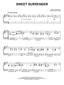 page one of Sweet Surrender (Piano Solo)