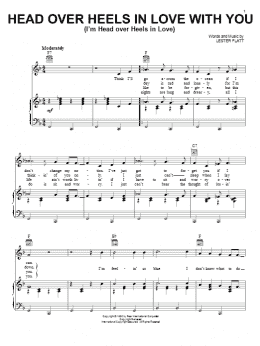 page one of Head Over Heels In Love With You (I'm Head Over Heels In Love) (Piano, Vocal & Guitar Chords (Right-Hand Melody))