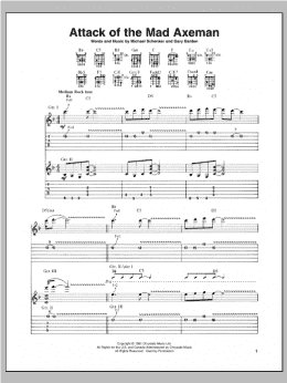 page one of Attack Of The Mad Axeman (Guitar Tab)