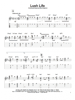 page one of Lush Life (Solo Guitar)