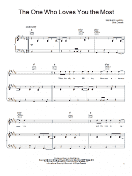 page one of The One Who Loves You The Most (Piano, Vocal & Guitar Chords (Right-Hand Melody))