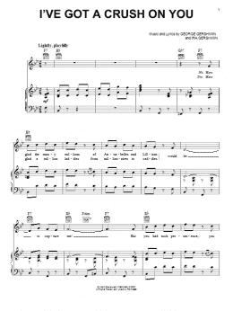 page one of I've Got A Crush On You (Piano, Vocal & Guitar Chords (Right-Hand Melody))