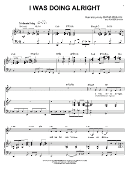 page one of I Was Doing All Right (Piano & Vocal)
