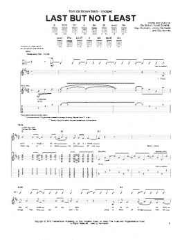 page one of Last But Not Least (Guitar Tab)
