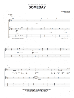 page one of Someday (Guitar Tab)