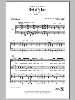 page one of Best Of My Love (SSA Choir)