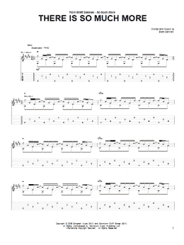 page one of There Is So Much More (Guitar Tab)