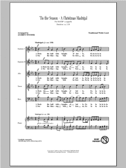page one of Deck The Hall (SATB Choir)