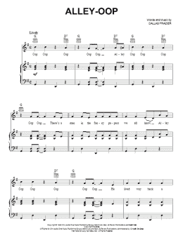 page one of Alley-oop (Piano, Vocal & Guitar Chords (Right-Hand Melody))