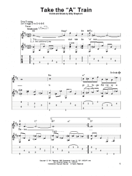 page one of Take The "A" Train (Solo Guitar)