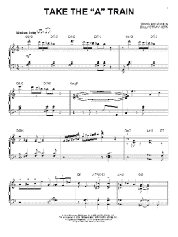 page one of Take The "A" Train (arr. Brent Edstrom) (Piano Solo)