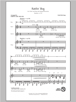 page one of Rattlin' Bog (2-Part Choir)