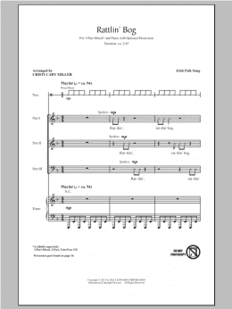 page one of Rattlin' Bog (3-Part Mixed Choir)