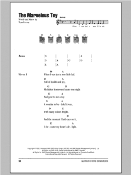 page one of The Marvelous Toy (Guitar Chords/Lyrics)