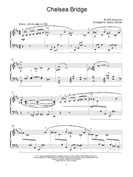 page one of Chelsea Bridge (Educational Piano)