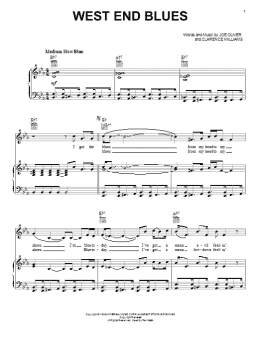 page one of West End Blues (Piano, Vocal & Guitar Chords (Right-Hand Melody))
