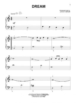page one of Dream (Beginning Piano Solo)