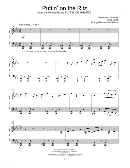 page one of Puttin' On The Ritz (Educational Piano)