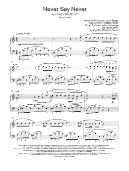 page one of Never Say Never (Educational Piano)