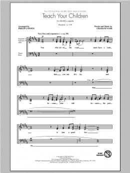 page one of Teach Your Children (SATB Choir)