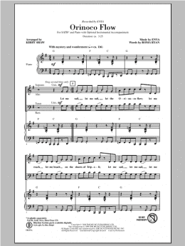page one of Orinoco Flow (arr. Kirby Shaw) (SATB Choir)