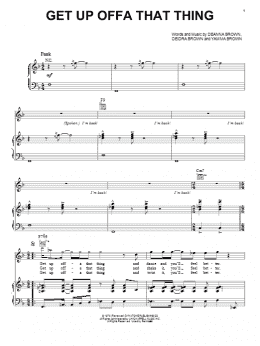 page one of Get Up Offa That Thing (Piano, Vocal & Guitar Chords (Right-Hand Melody))