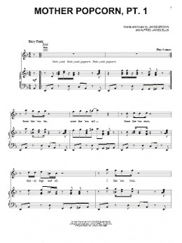page one of Mother Popcorn, Pt. 1 (Piano, Vocal & Guitar Chords (Right-Hand Melody))