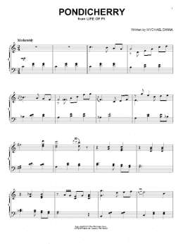 page one of Pondicherry (Piano Solo)