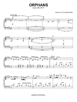 page one of Orphans (Piano Solo)