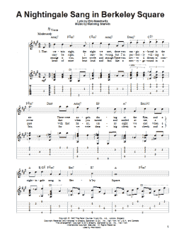 page one of A Nightingale Sang In Berkeley Square (Solo Guitar)