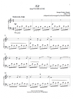page one of Air (Piano Solo)