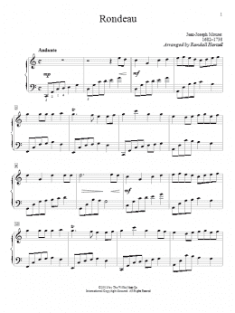 page one of Rondeau (Piano Solo)