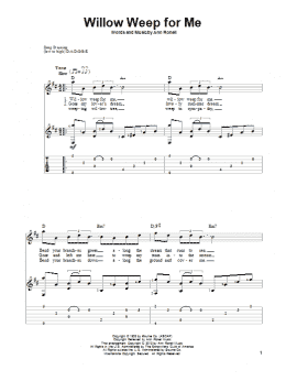 page one of Willow Weep For Me (Solo Guitar)