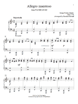 page one of Allegro Maestoso (Piano Solo)