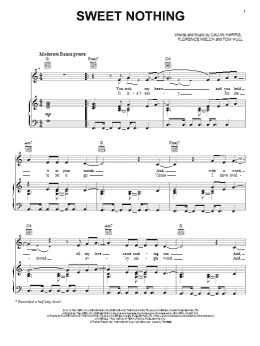 page one of Sweet Nothing (Piano, Vocal & Guitar Chords (Right-Hand Melody))
