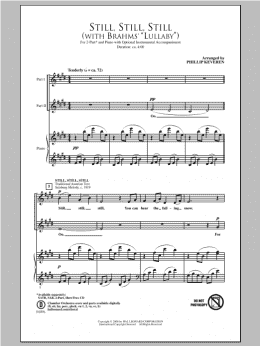 page one of Still, Still, Still (with Brahms Lullaby) (2-Part Choir)
